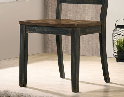 Klein  Farmhouse Design Dining Chair (Set of 2)- Antique Oak