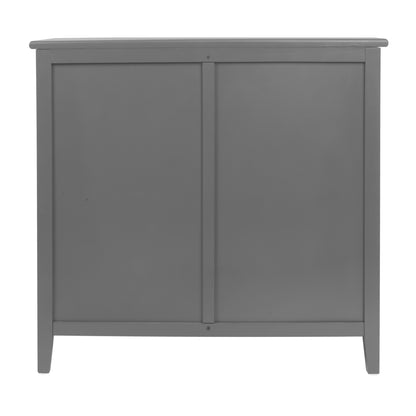 Valerie Natural Rattan 3 Drawer Cabinet - Gray