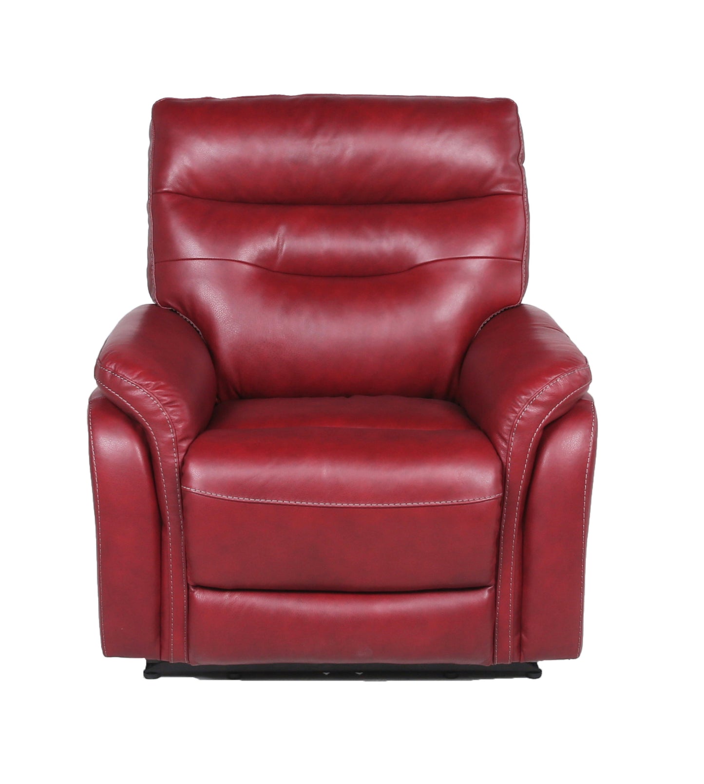 Mulu Top-Grain Leather Motion Recliner - Red