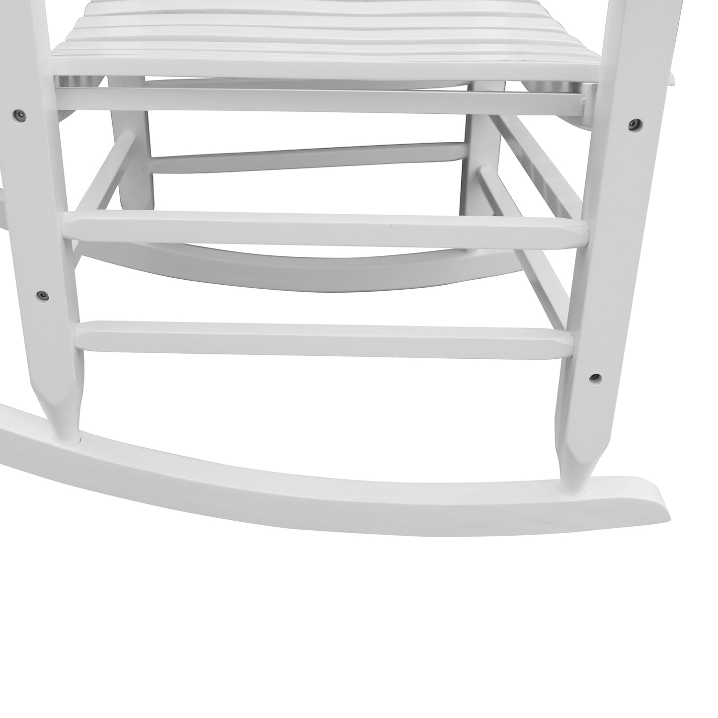 Lupe Wooden Porch Rocker Chair - White