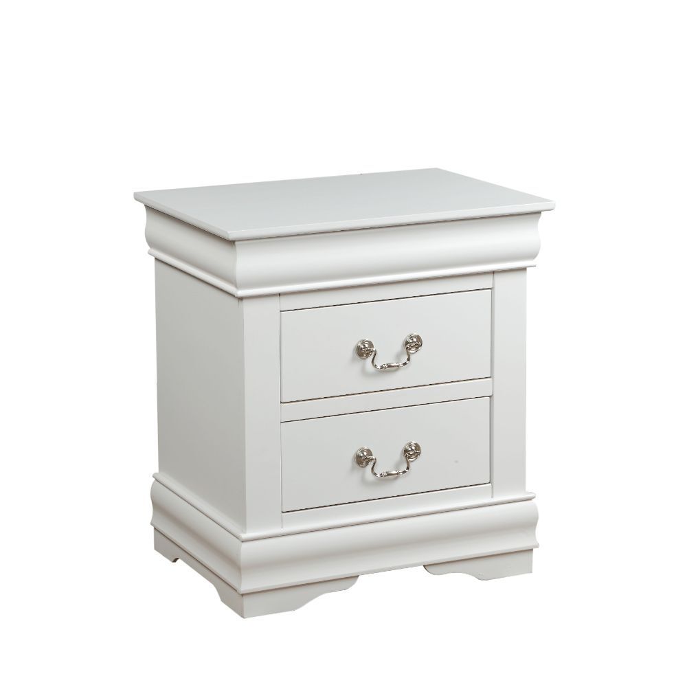 Louis Philippe Nightstand - White