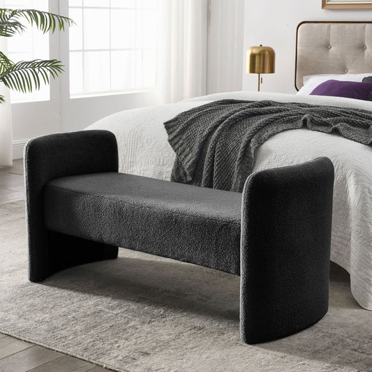 Hahno Upholstered Bench - Black