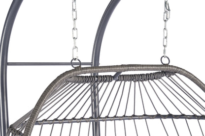 Thornton For 2 People Outdoor Rattan Hanging Chair - Light Gray