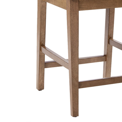 Crackle Bar Stool - Light Gray