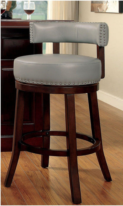 Sherly  Swivel Bar Stool - Gray Set of 2