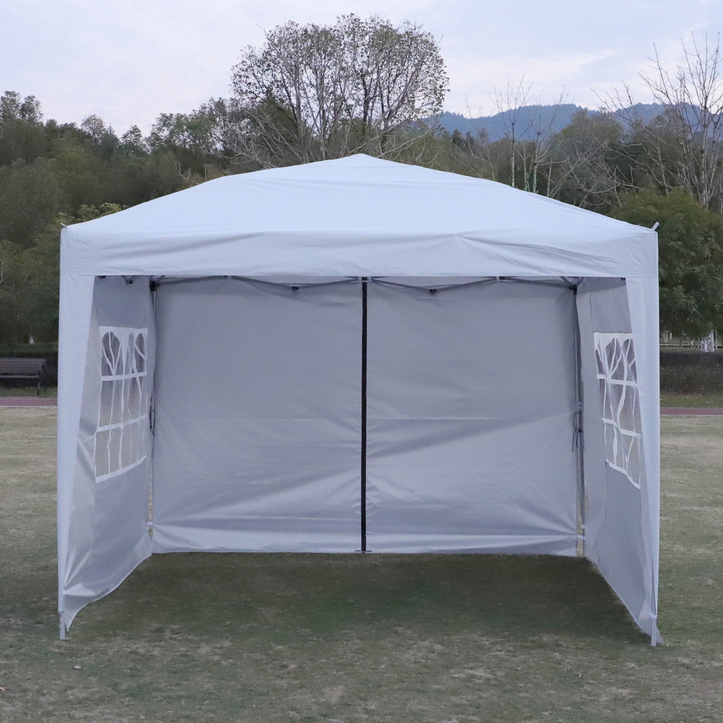 Cami 10 x 10 ft Outdoor Patio Gazebo Canopy Tent - White