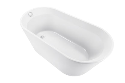 Omex 69"  Acrylic Freestanding Soaking Bathtub  - White