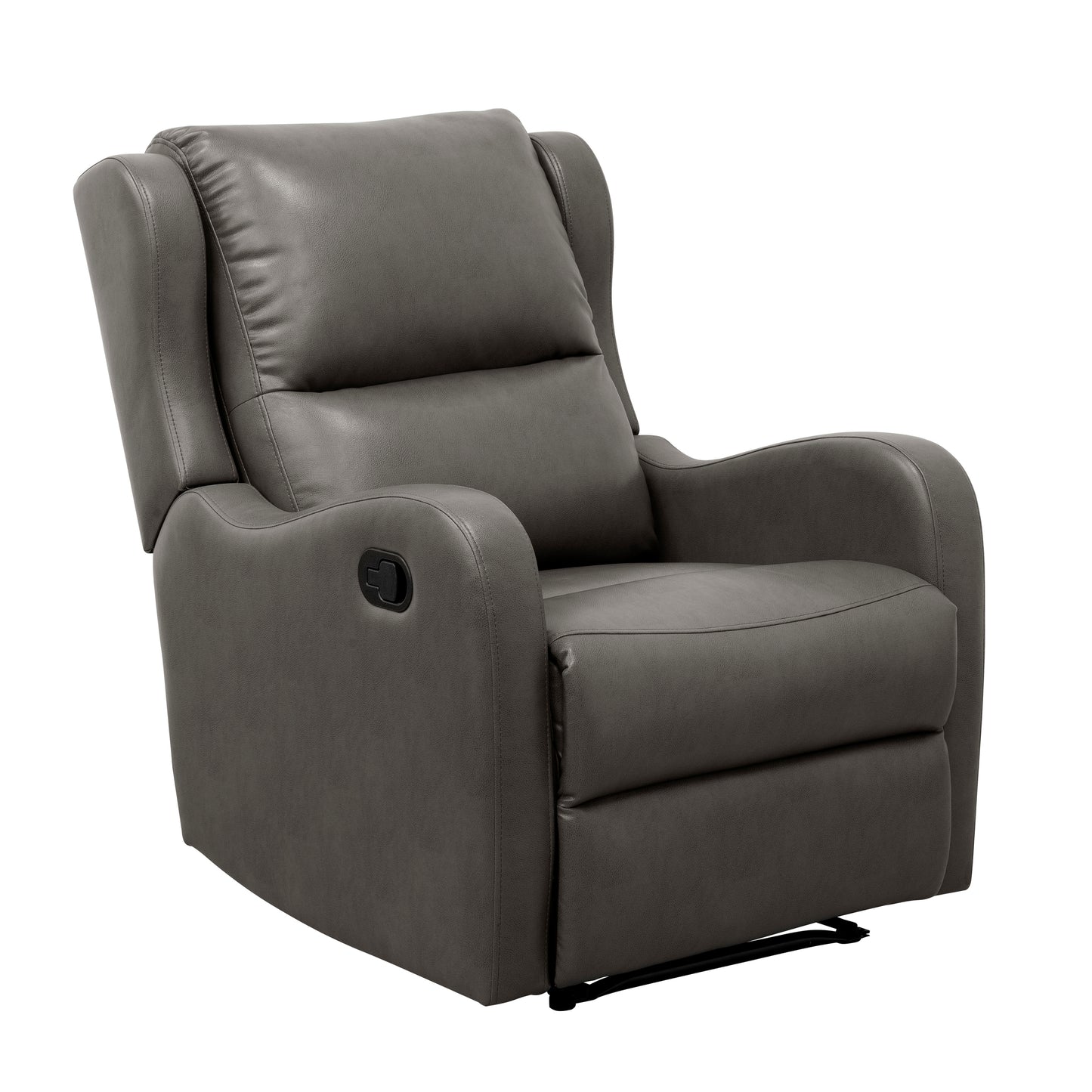 Amaris Faux Leather Upholstery Reclining Chair - Gray