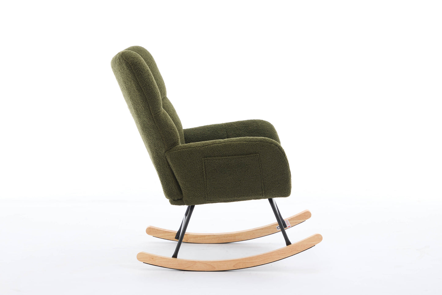 Hari Modern Nursery Rocking Chair - Dark Green