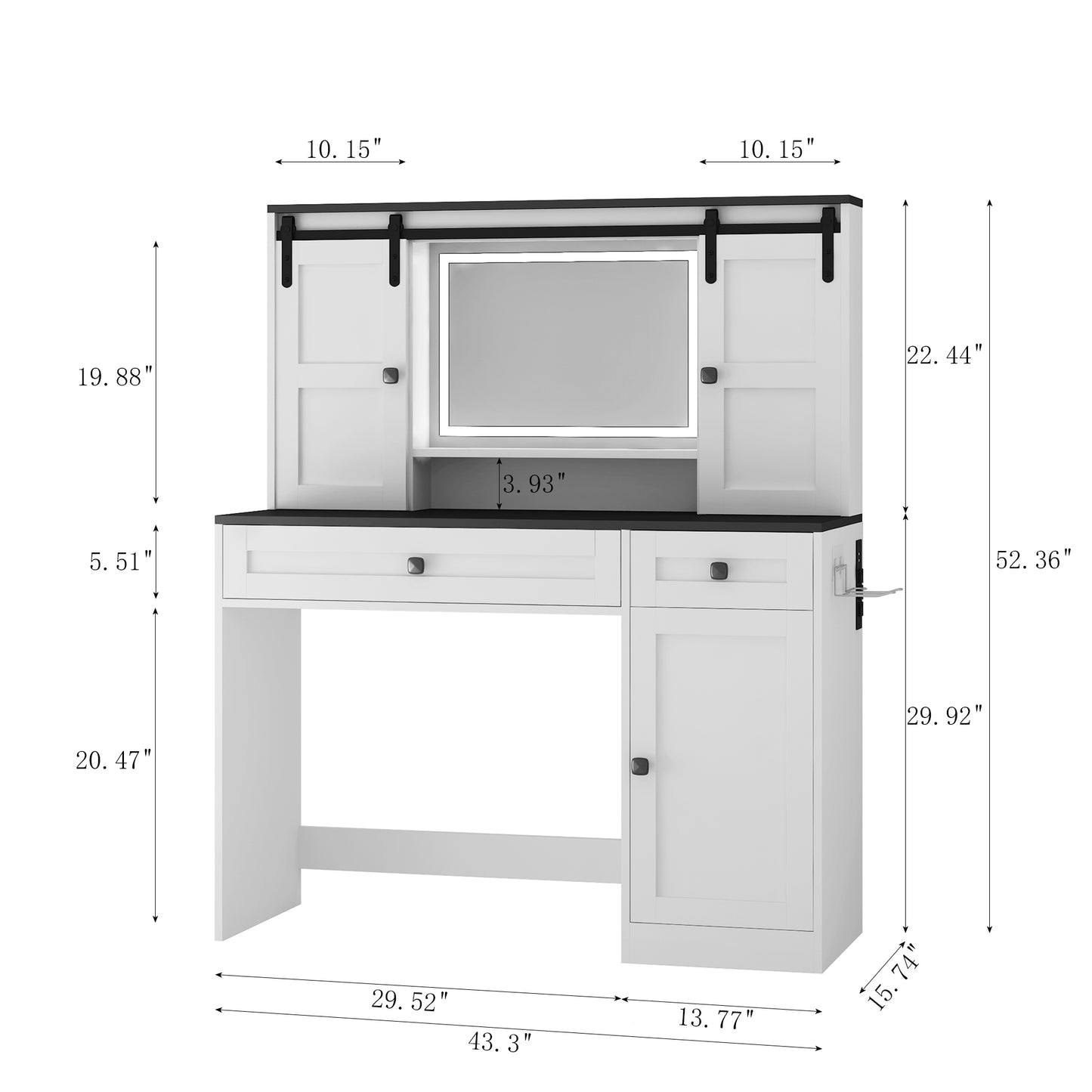 Bray Makeup Vanity Table