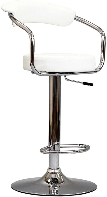 Park Adjustable Swivel  Bar Stool - Black Set of 2