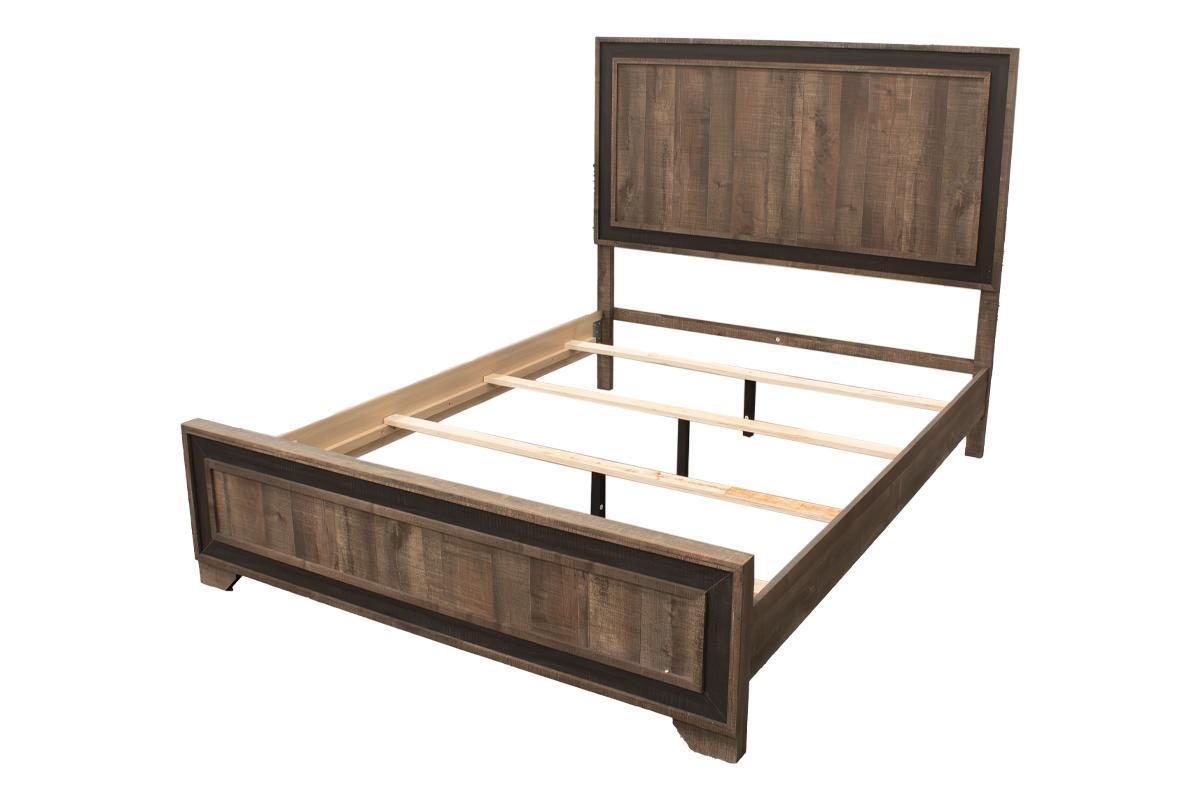 Morpheus Queen Size Bed - Oak