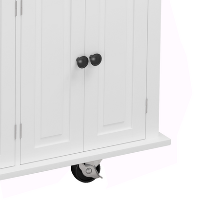 Nexa Kitchen Island Cart - White