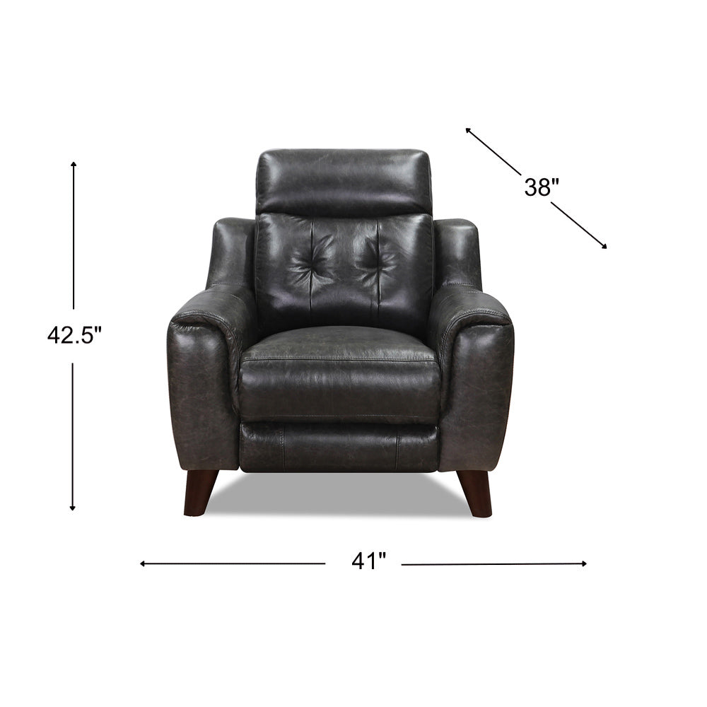 Torino Power Recliner Chair - Dark Gray