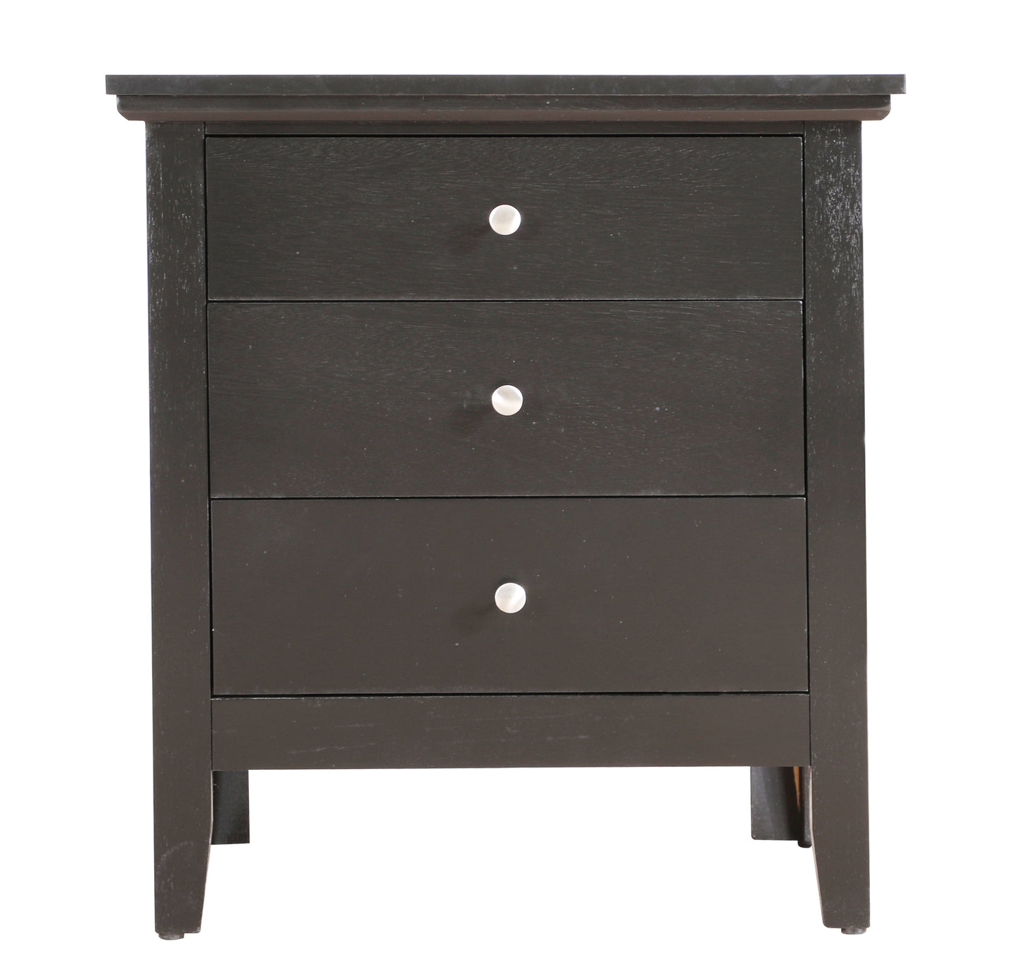 Hammond  3 Drawer Nightstand - Black