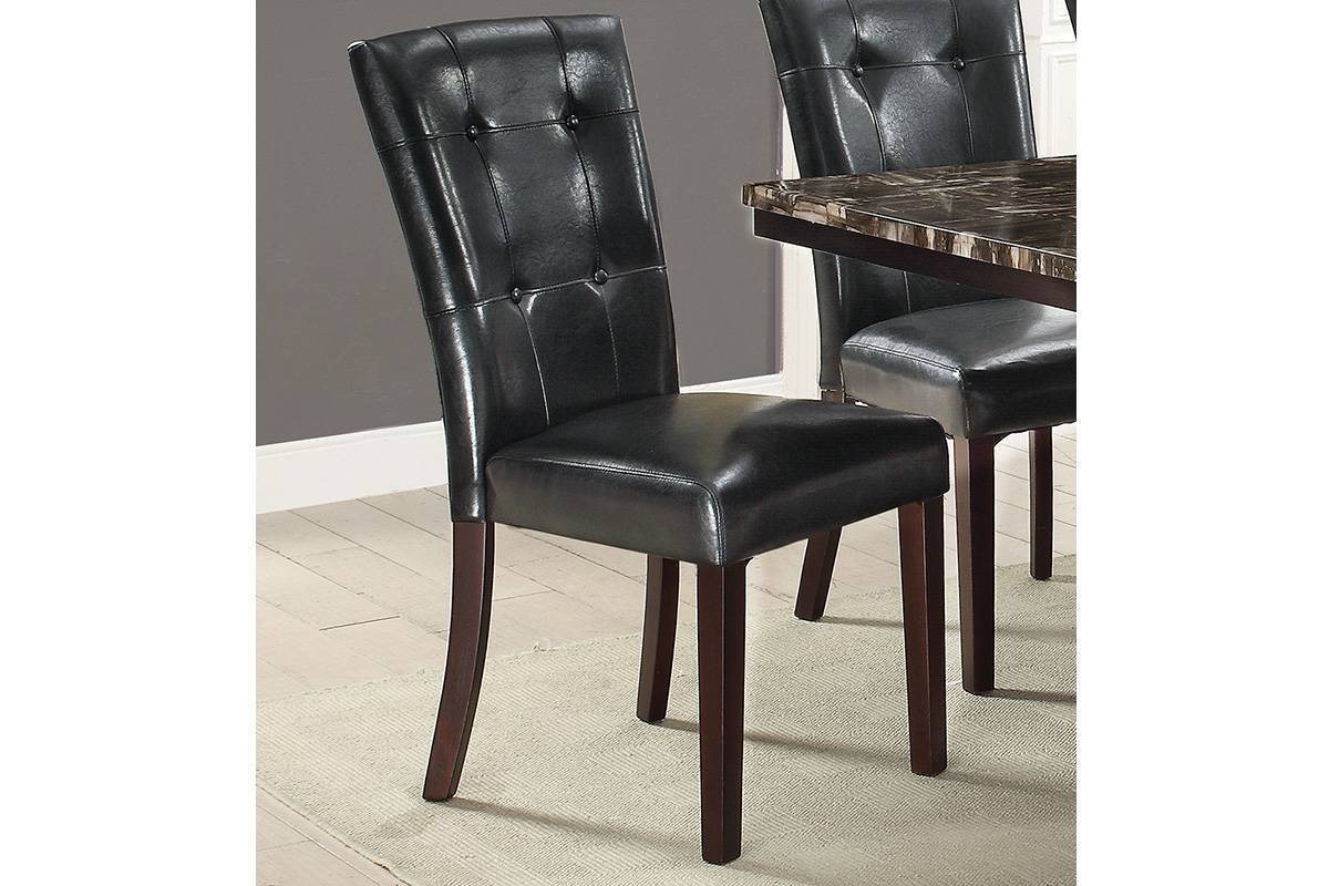 Evans Tufted Dining Chairs (Set of 2) - Black