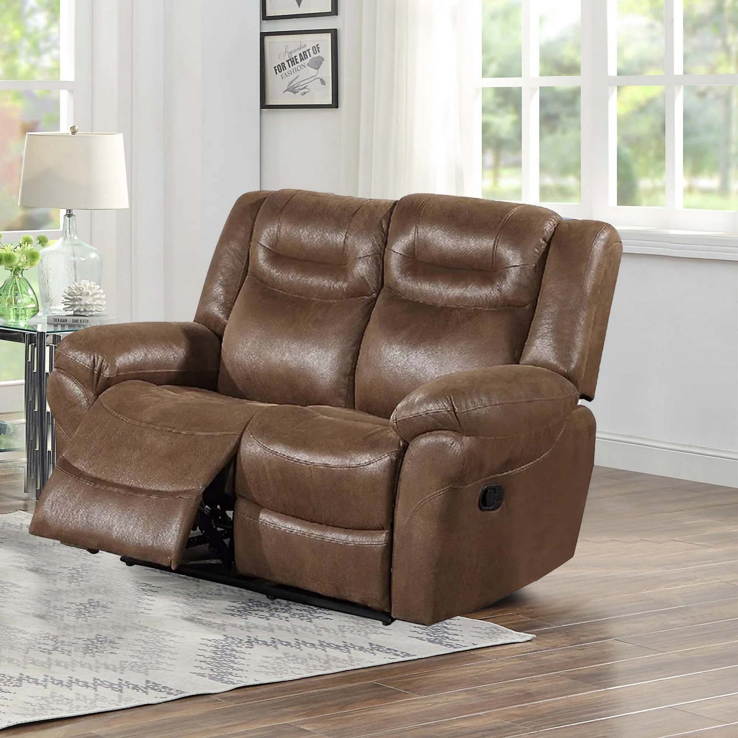 Betty Power Reclining Loveseat - Brown