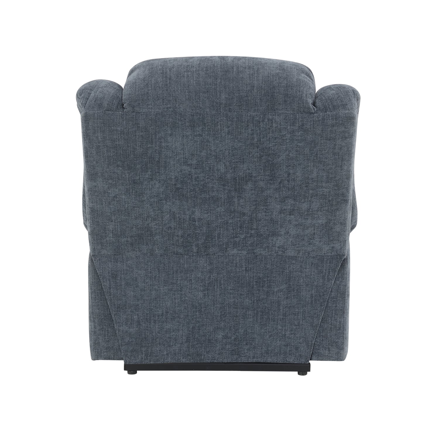 Omarion Velvet Power Recliner w/Lift, Heating & Massage - Blue