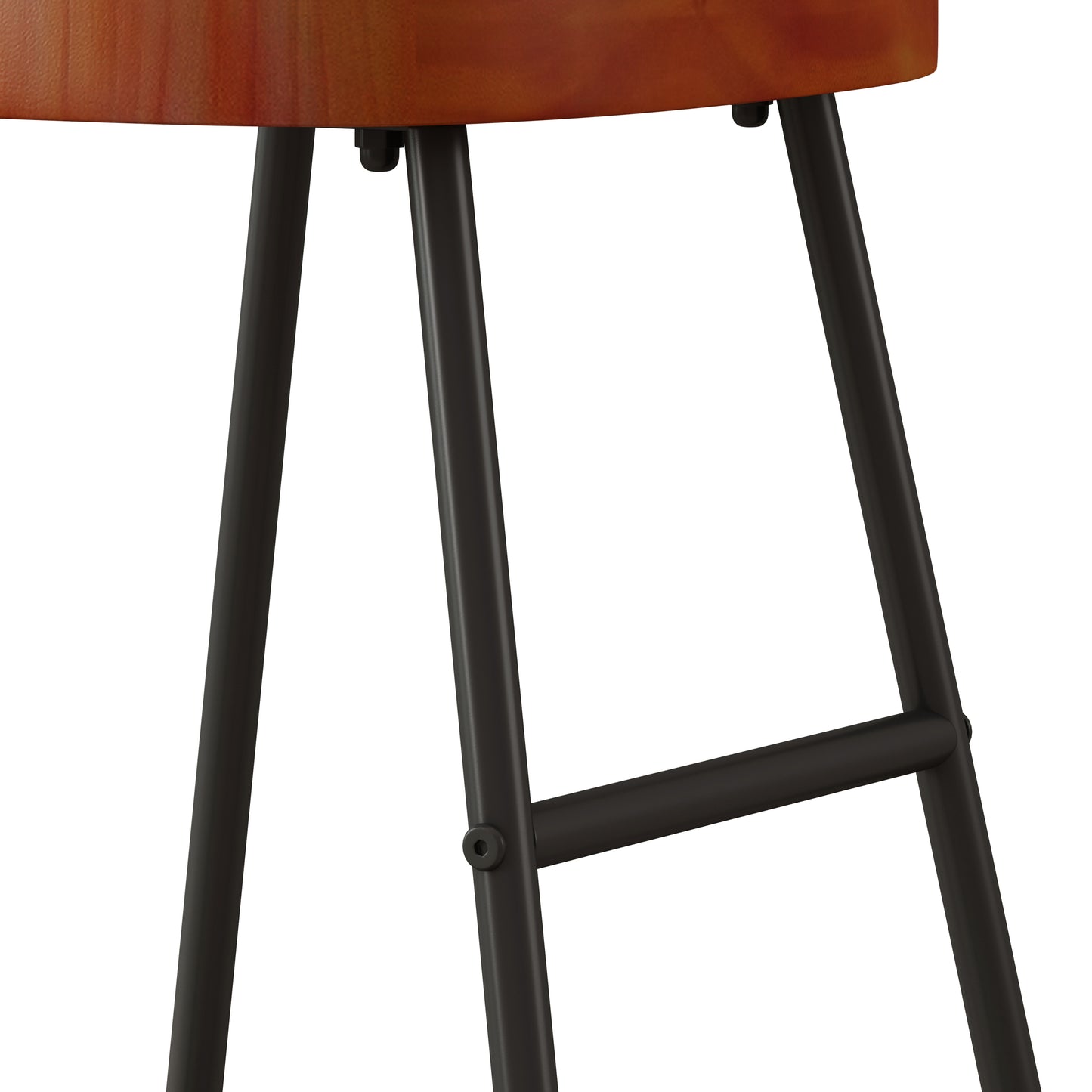 Stylish and Minimalist Bar Stools - Brown Set of 2