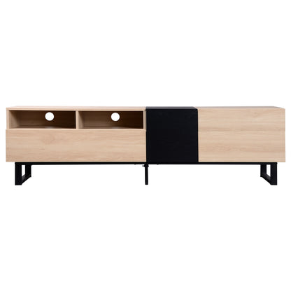 Vato Modern TV Stand Entertainment Center - Natural