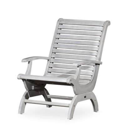 Go Green Eucalyptus Wood Chair - Silver+Gray