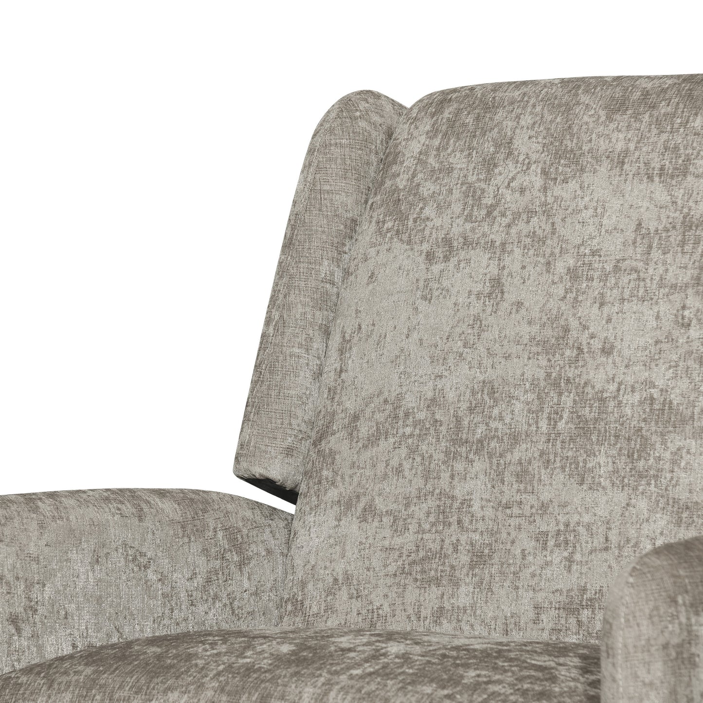 Albion Oversized Fabric Pushback Recliner - Beige