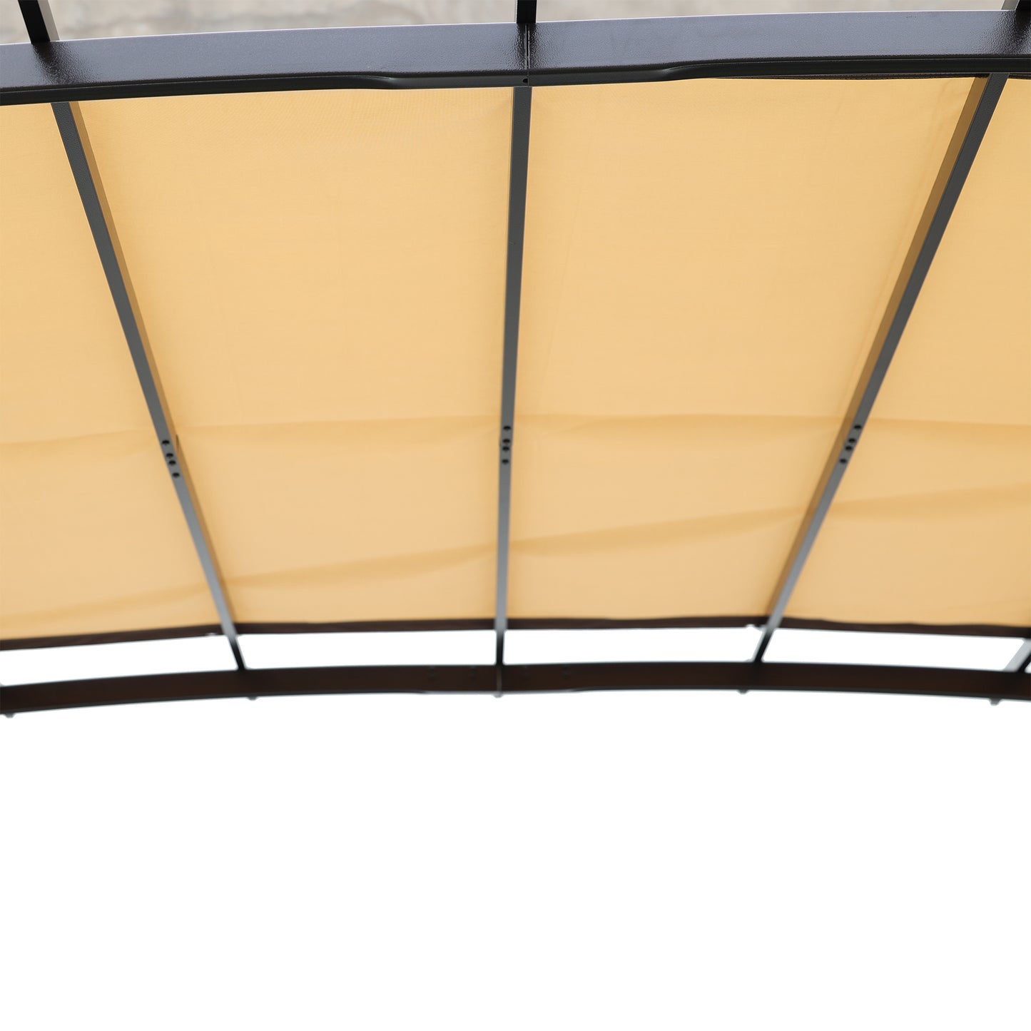 Manson 12 x 9 ft Outdoor Retractable Pergola - Beige