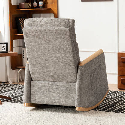 Sion II Accent Rocking Chair with Footrest - Gray