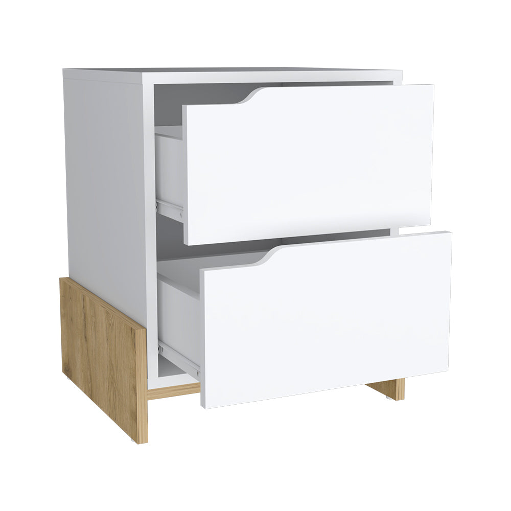 Brookland  Nightstand - White/Macadamia