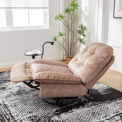 Tate Swivel Gliding Rocking Chair - Light Brown