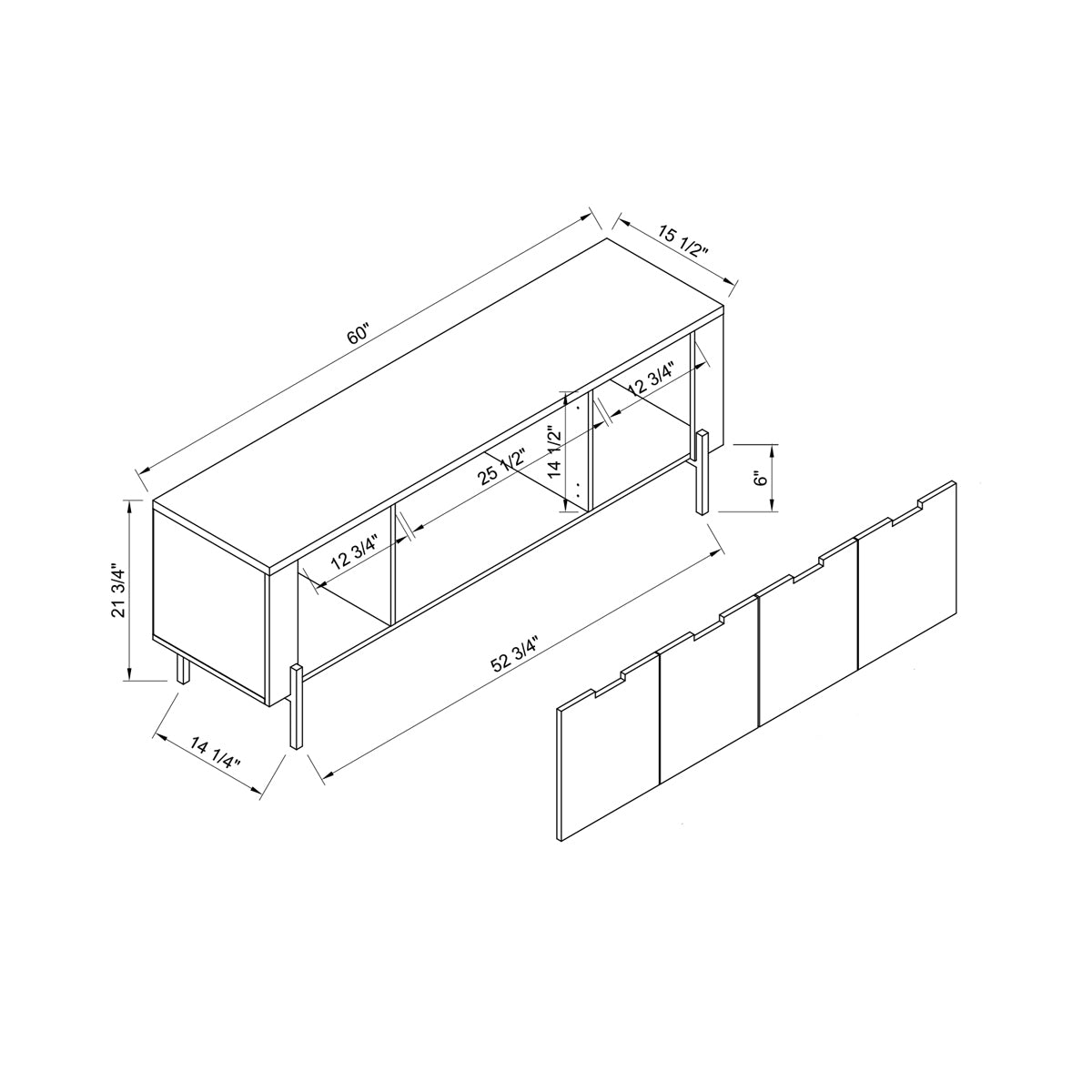 Mawa TV Stand - White