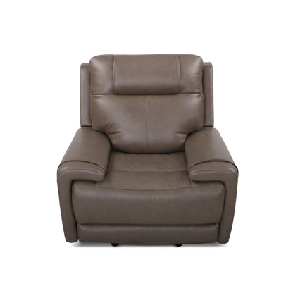 Zarno Genuine Leather Power Recliner  - Tan