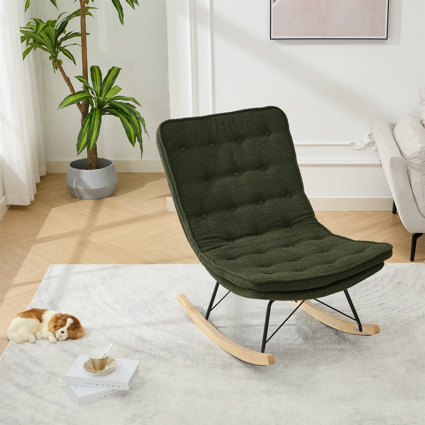 Lazy Rocking Chair - Dark Green