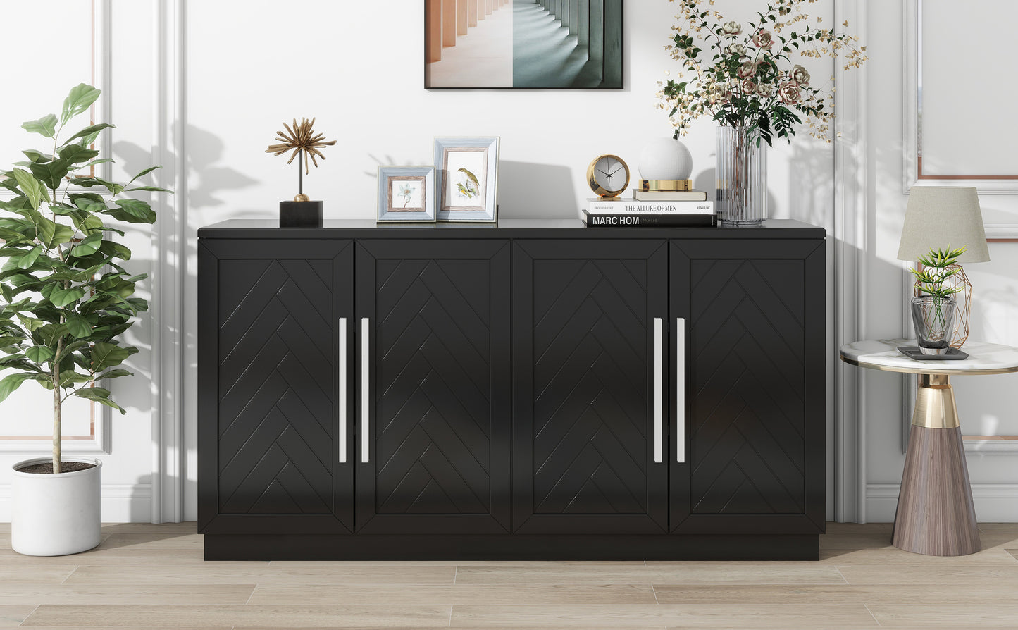 Larson Sideboard Buffet - Black