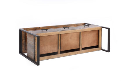 Rift Reclaimed Wood Media TV Console - Gray