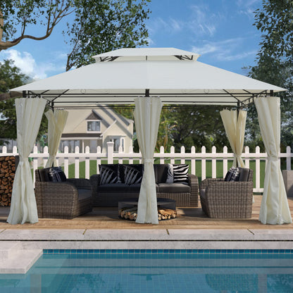 Ewa 13 x 10 ft Outdoor Patio Gazebo Canopy Tent - Beige