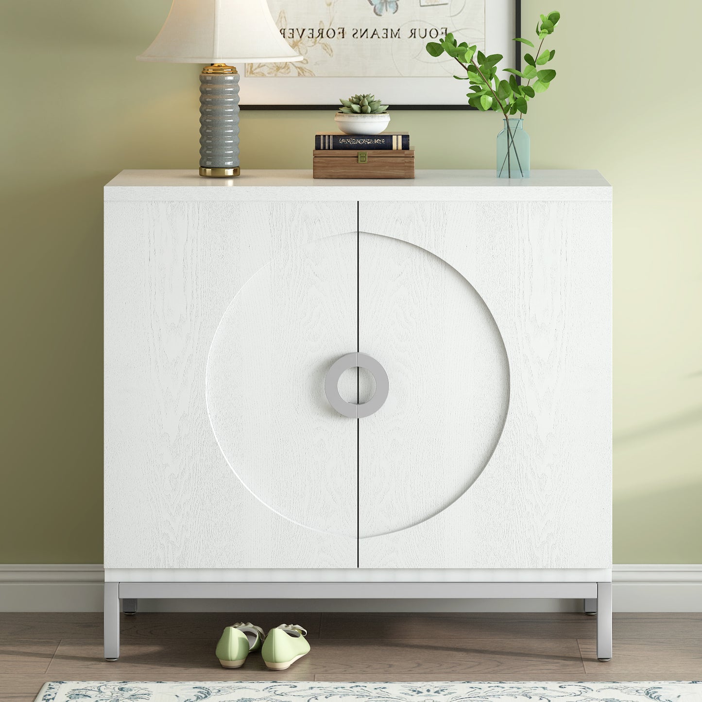 Gato Accent Storage Cabinet - White