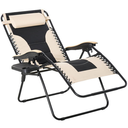 Enor Outdoor Folding Patio Lounge Chairs  - White