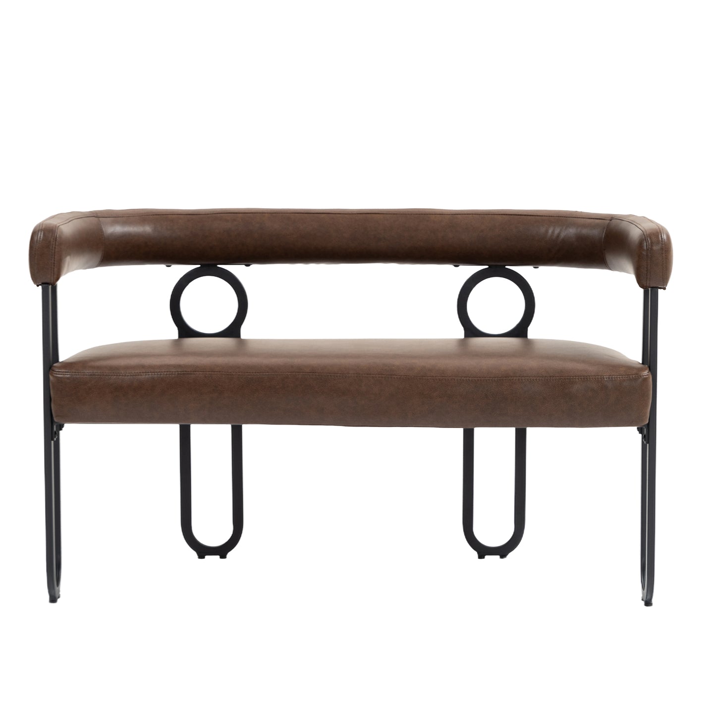 Ross Modern Loveseat - Dark Brown