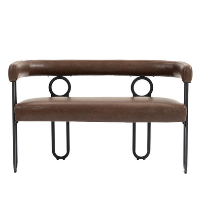 Ross Modern Loveseat - Dark Brown