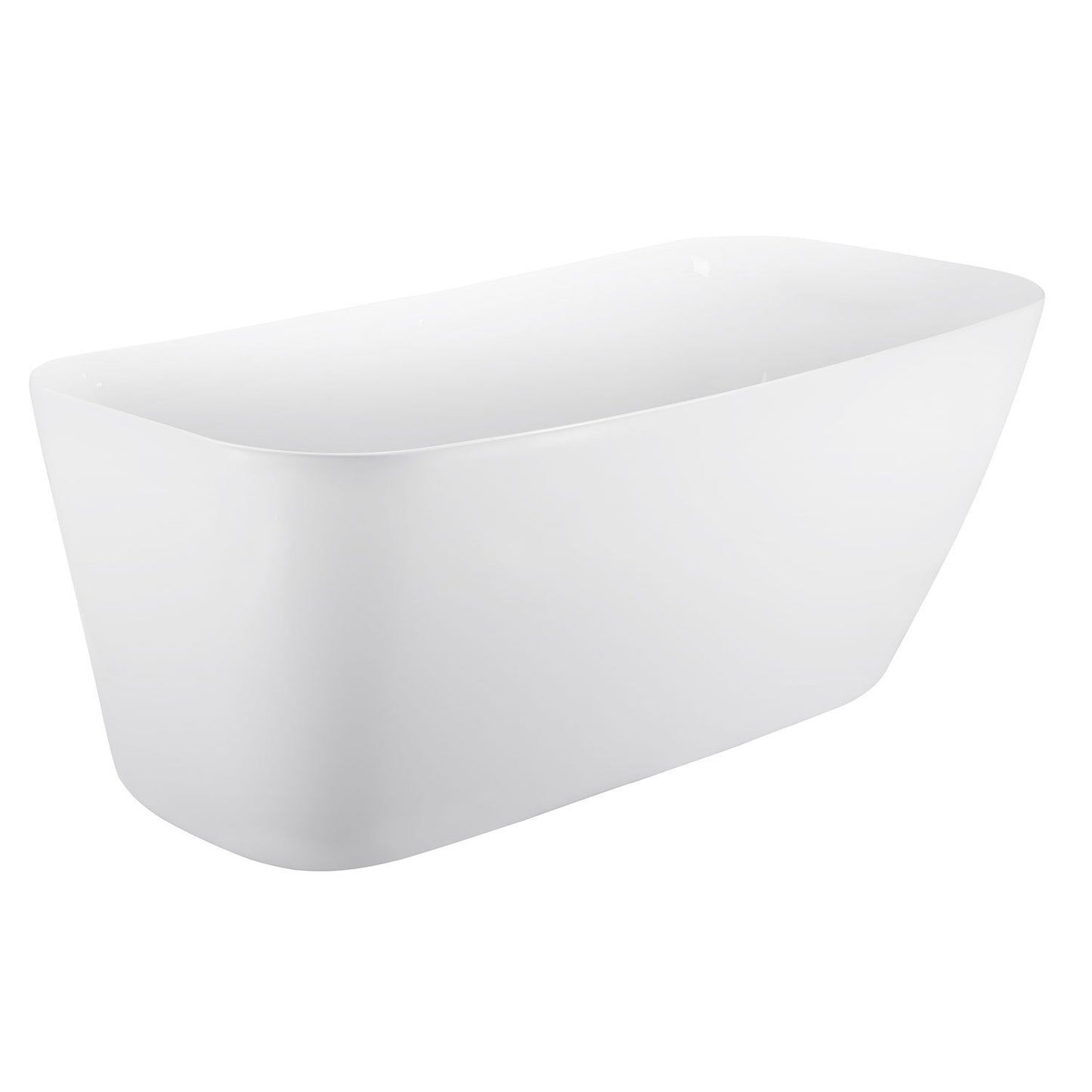 Amir 66" Acrylic Freestanding Soaking Bathtub  - White