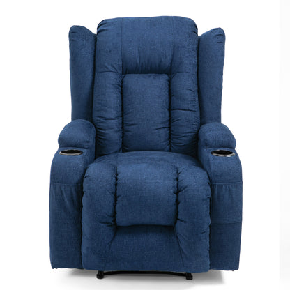 Lola Massage Recliner Chair - Navy Blue