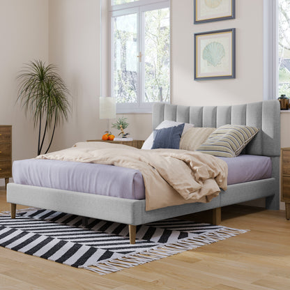 Innocent Full Size Platform Bed Frame - Gray