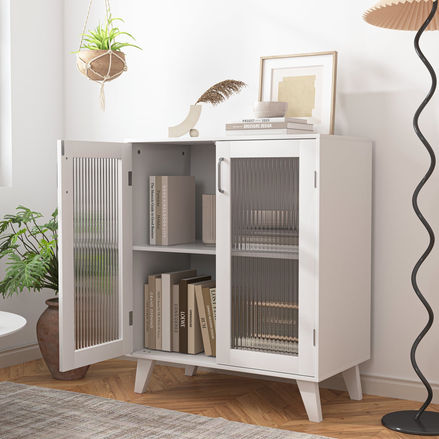 Leen Cabinet Storage - White