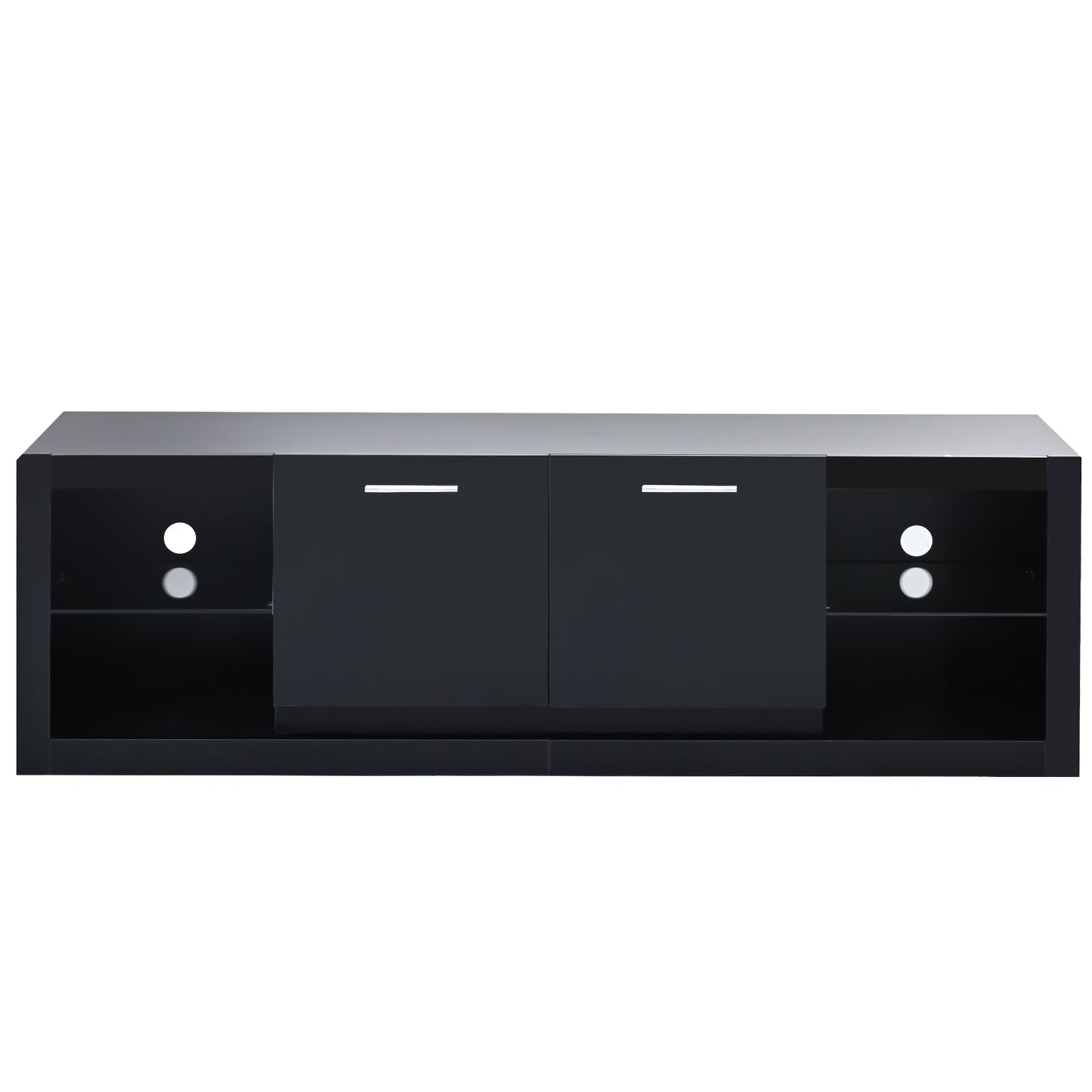 Bebe TV Stand with LED Color Changing Lights - Black