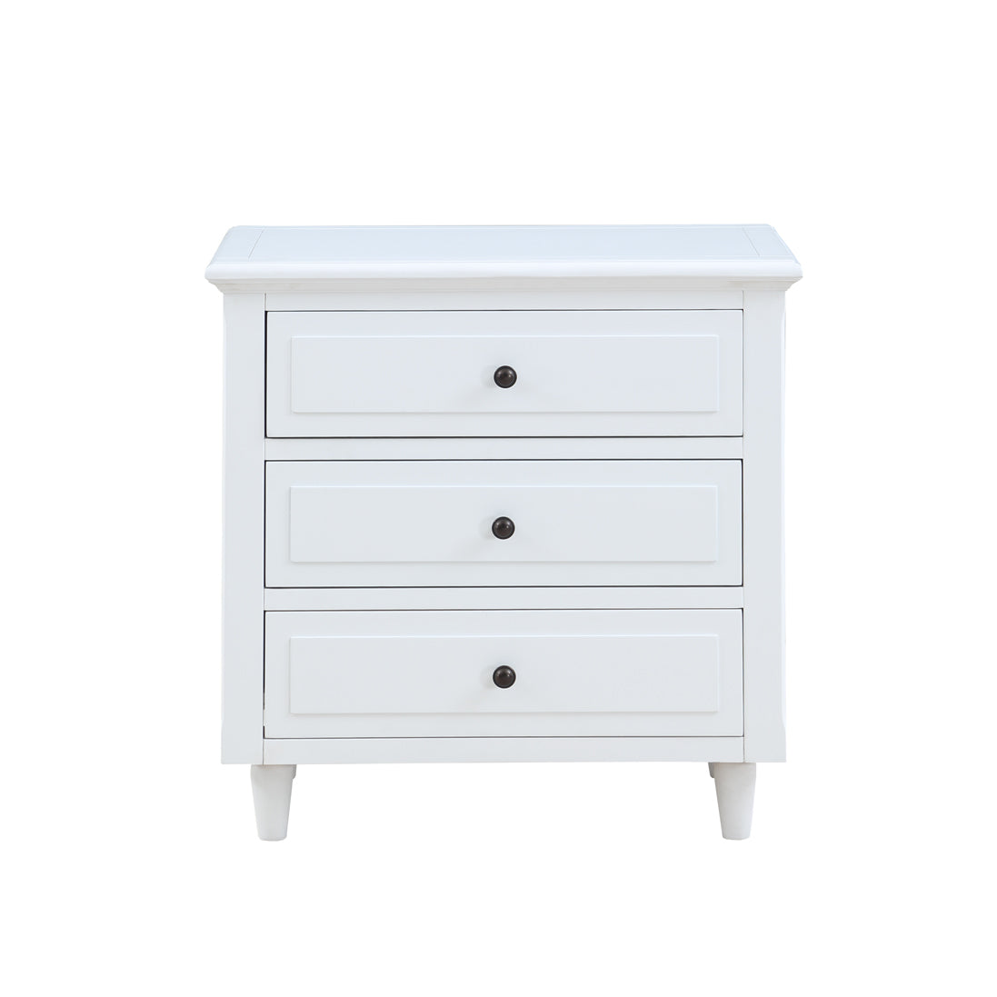 Eleni Wood Nightstand - White