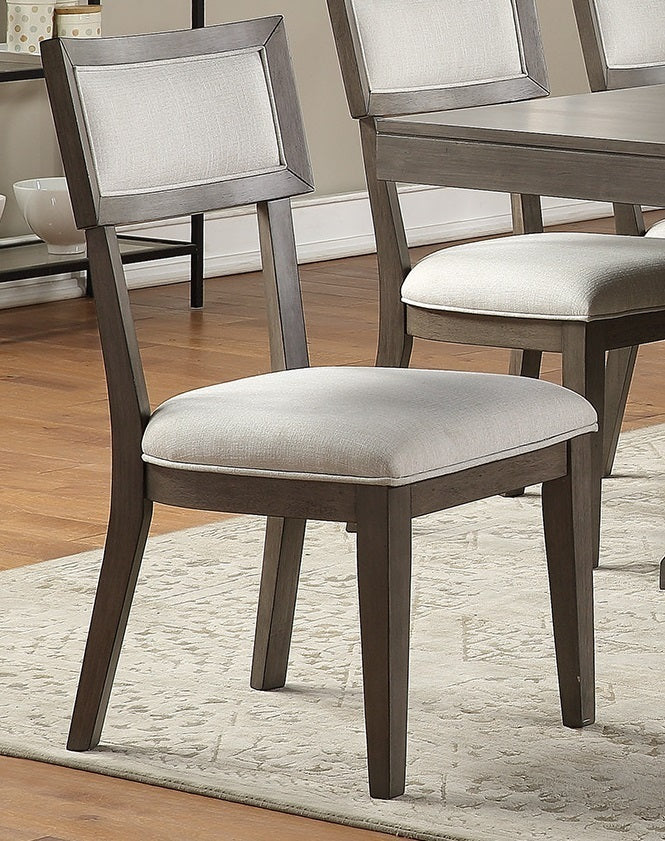 Jermaine Solid Wood & Veneer Dining Chairs (Set of 2) - Gray