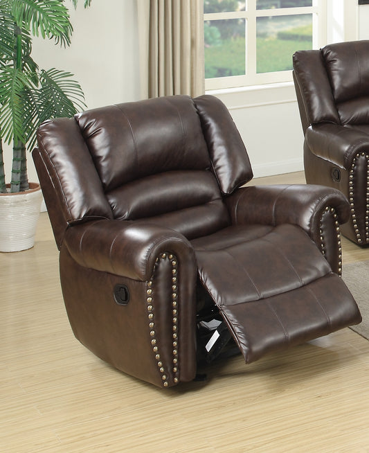 Franklin Manual Motion Recliner Chair - Dark Brown