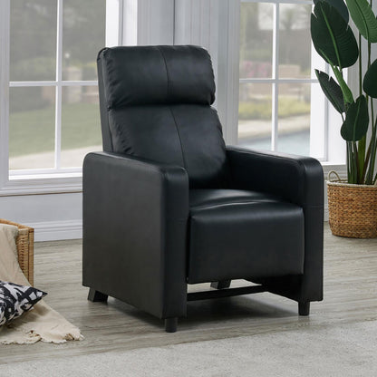 Austin Push-Back Recliner - Black