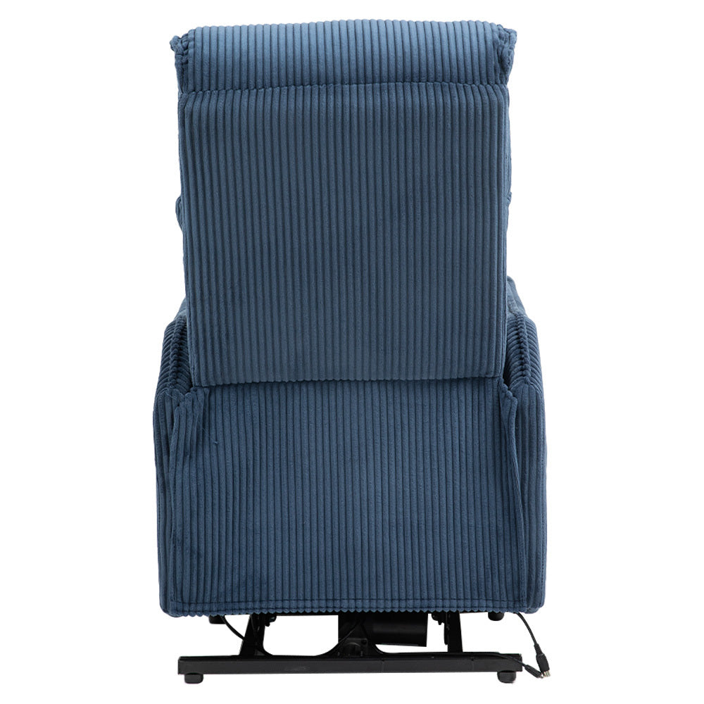 Fraser Electric Recliner Chair - Navy Blue